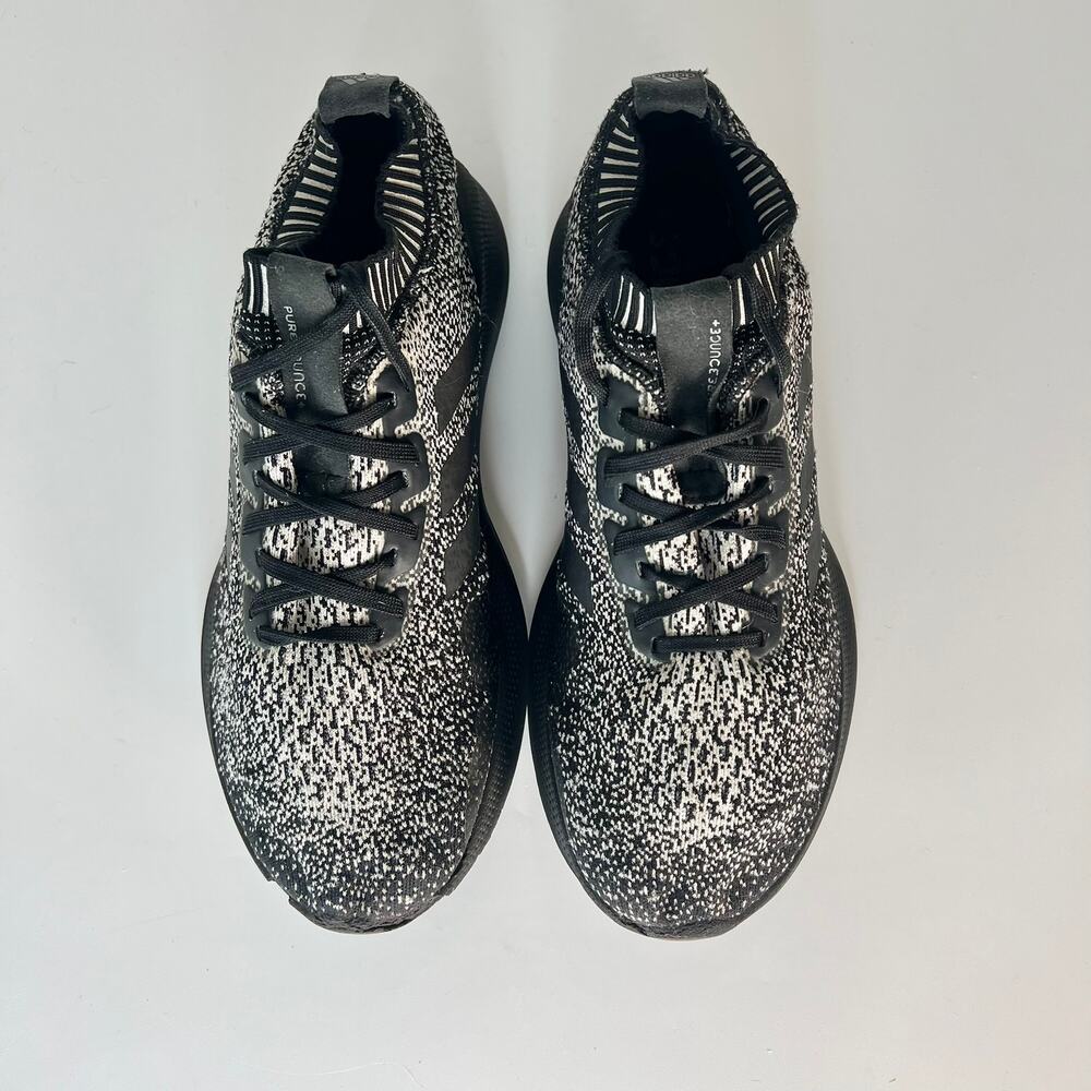 Adidas Purebounce+ Knit Running Sneakers Shoes Black Cloud White D96587 Men 9 - Picture 4 of 16